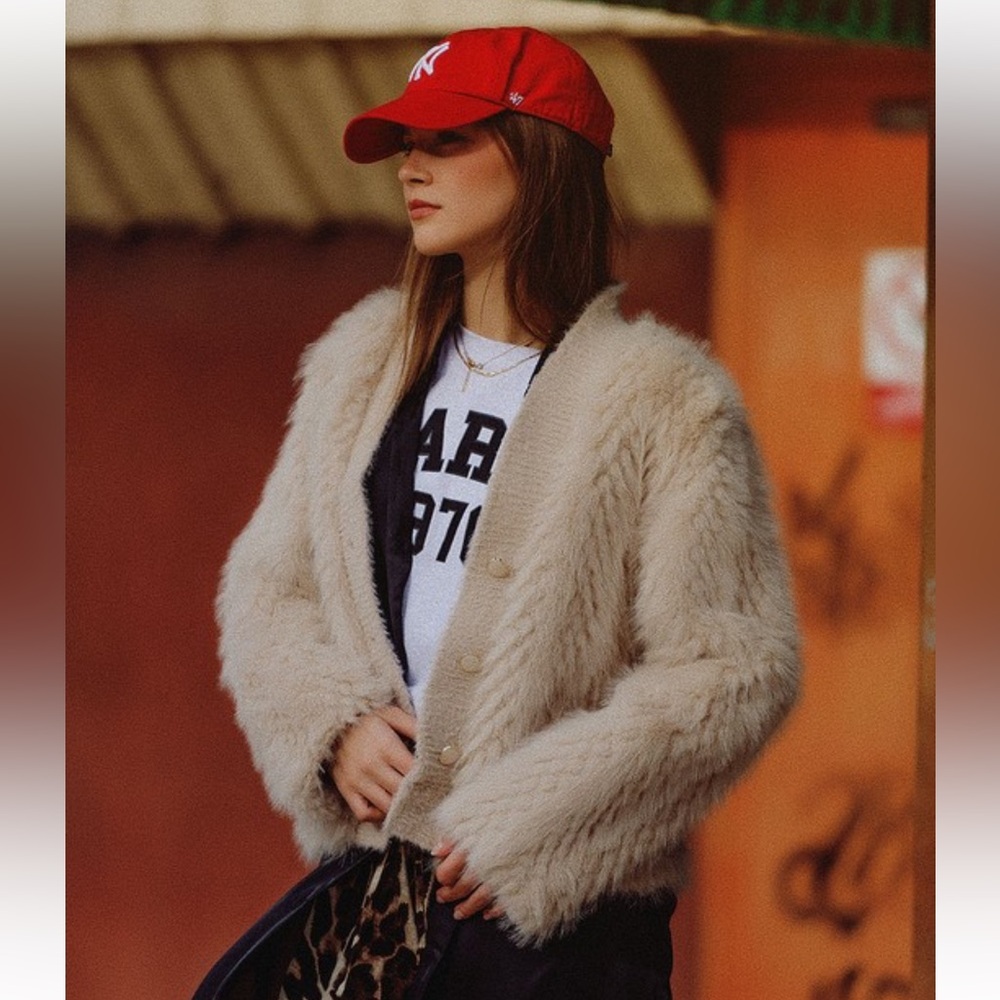 From Paris! Chic Faux Fur Jacket